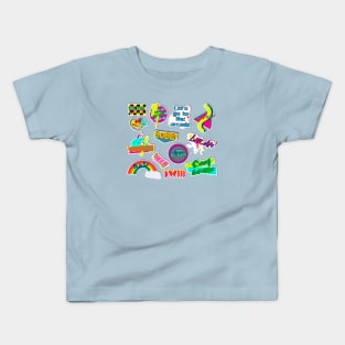 80's stickers Kids T-Shirt